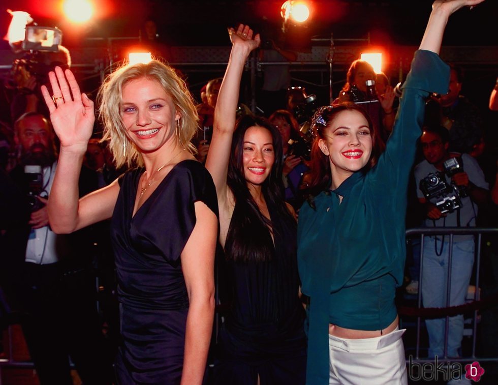 Cameron Díaz, Lucy Liu y Drew Barrymore en la premiere mundial de 'Los ángeles de Charlie'