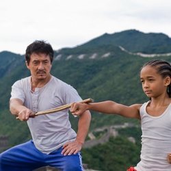 Jaden Smith con Jackie Chan en 'The Karate Kid'