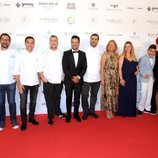 Lorena Bernal junto con Luis Fonsi y Adrián Martín en la gala Globel Gift Marbella 2018