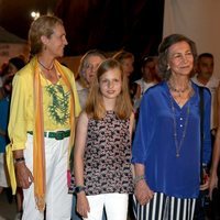 La Princesa Leonor, la Reina Sofía, la Infanta Elena e Irene de Grecia en el concierto de Ara Malikian en Mallorca