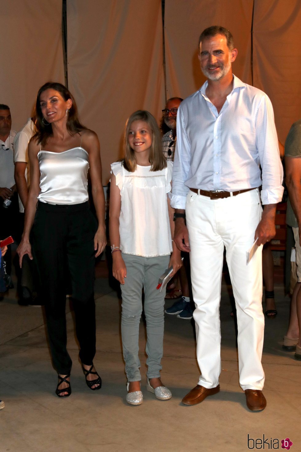 Los Reyes Felipe y Letizia y la Infanta Sofía en el concierto de Ara Malikian en Mallorca