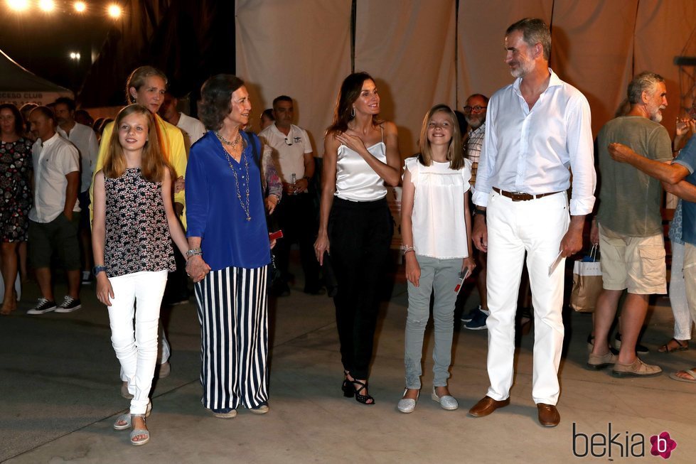 La Familia Real y la Infanta Elena en el concierto de Ara Malikian en Mallorca