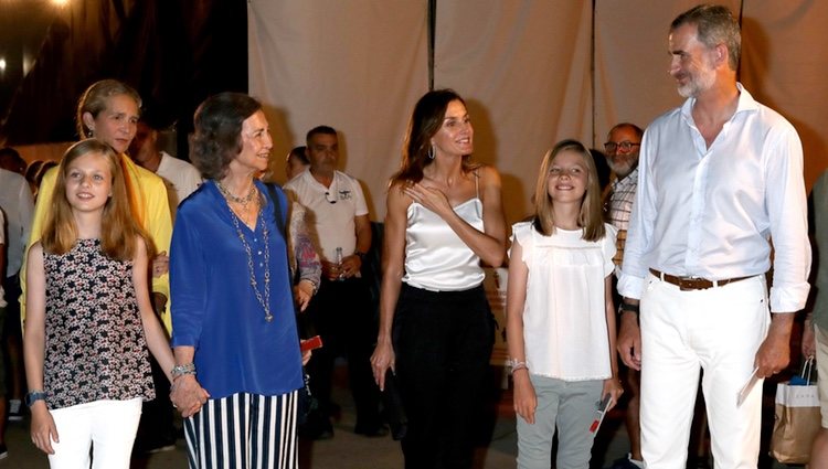 La Familia Real y la Infanta Elena en el concierto de Ara Malikian en Mallorca