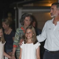 El Rey Felipe y la Infanta Sofía en la cena por el final de la Copa del Rey de Vela 2018
