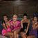 Kylie Jenner con su madre Kris y sus hermanas Khloe, Kim, Kendall y Kourtney en la fiesta de su 21 cumpleaños