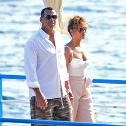 Jennifer Lopez y Alex Rodríguez en sus vacaciones en Capri