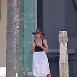 Khloe Kardashian durante sus primeras vacaciones de verano tras ser madre en México