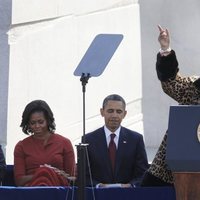 Aretha Franklin cantando en el homenaje a Martin Luther King Junior en 2011