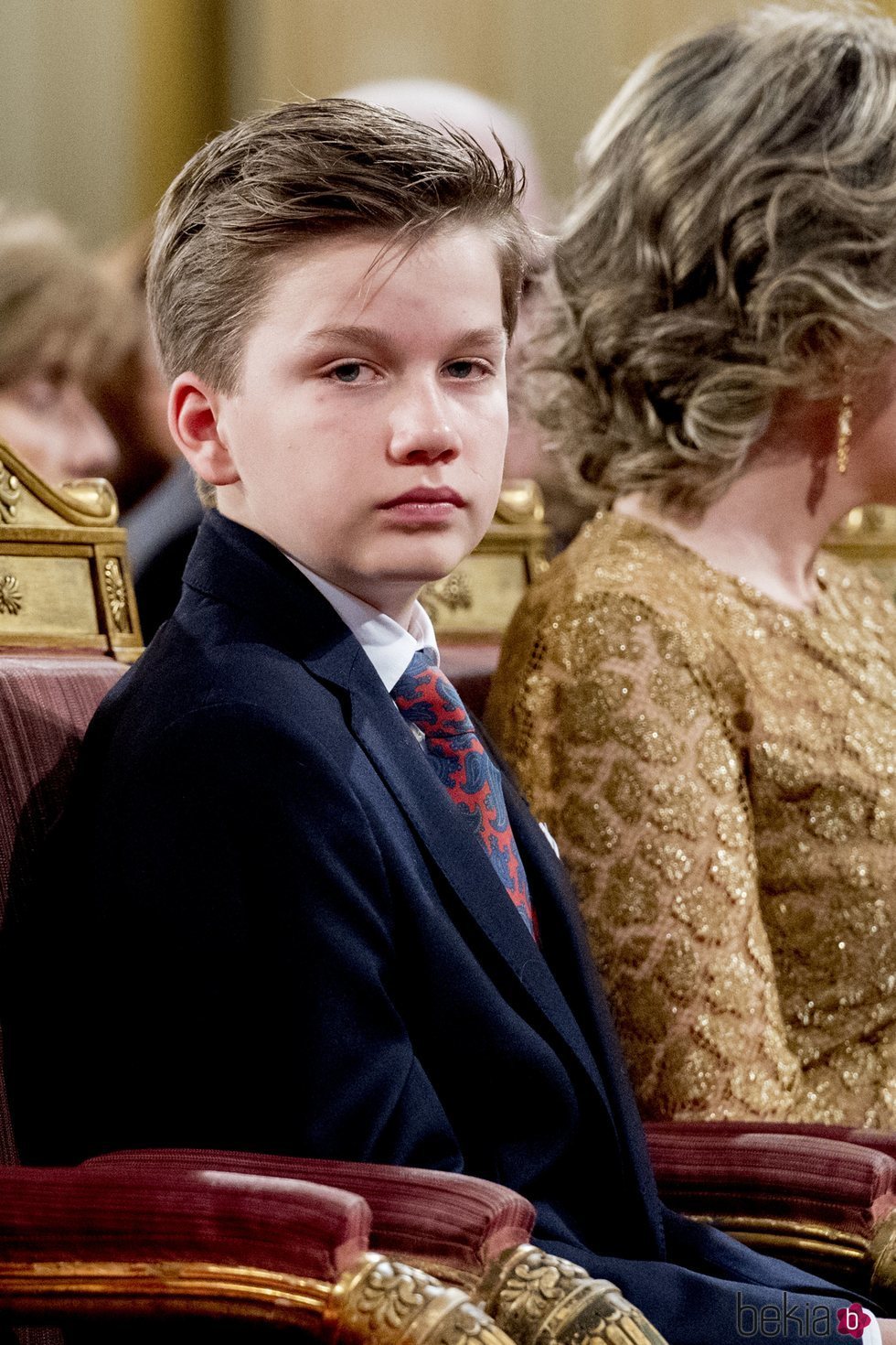 El Príncipe Gabriel de Bélgica en el Concierto de Navidad 2018