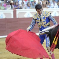 Jesulín de Ubrique toreando en la plaza de toros de Cuenca durante la Feria de San Julián 2018