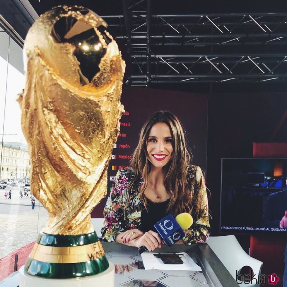 Lucía Villalón durante el Mundial de Rusia 2018