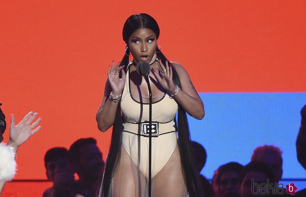 Nicki Minaj durante su actuación en los Video Music Awards 2018