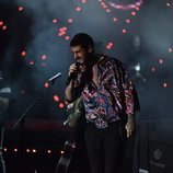 Melendi durante su concierto en el Festival Starlite de Marbella 2018