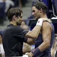 David Ferrer y Rada Nadal en el US Open