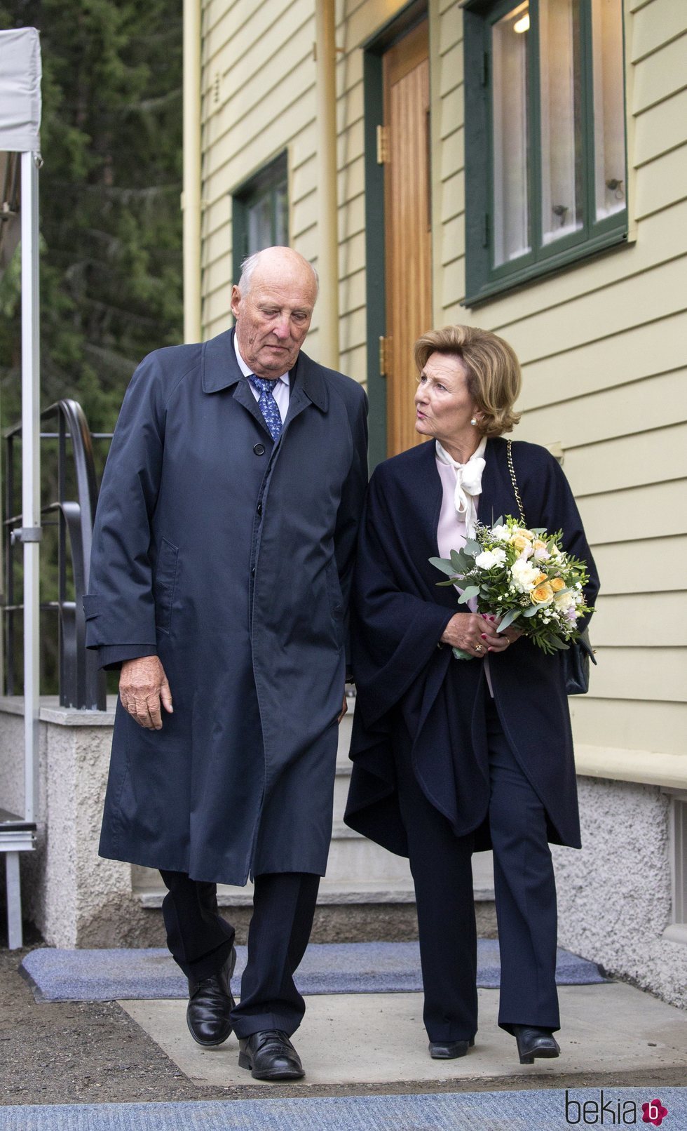 Harald y Sonia de Noruega en la inauguración de la casa-museo en la que vivió la Reina Sonia