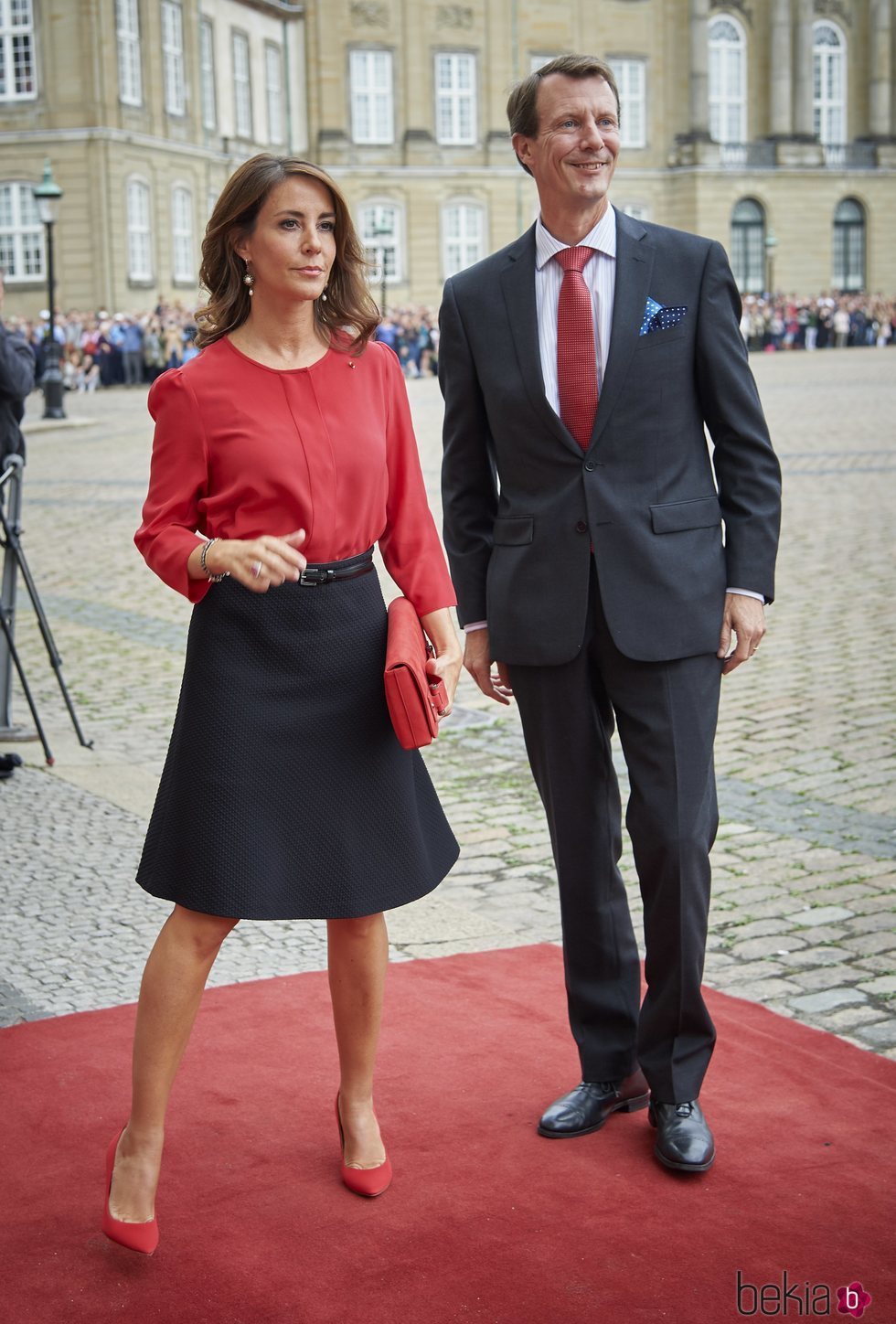 Joaquín y Marie de Dinamarca en la recepción a Emmanuel y Brigitte Macron en Amalienborg