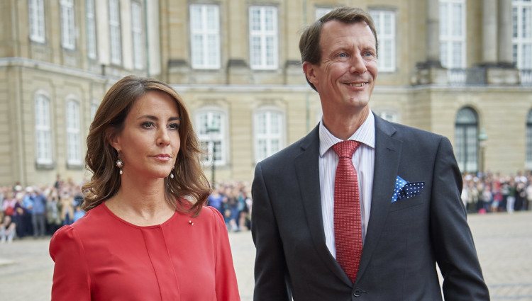 Joaquín y Marie de Dinamarca en la recepción a Emmanuel y Brigitte Macron en Amalienborg