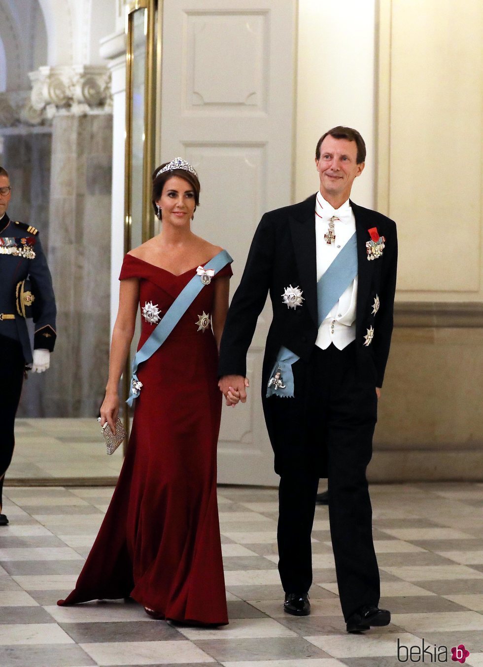 Joaquín y Marie de Dinamarca en la cena de gala en honor a Emmanuel Macron