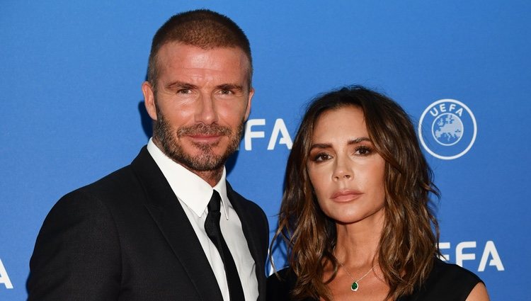 David y Victoria Beckham en la gala de la UEFA 2018