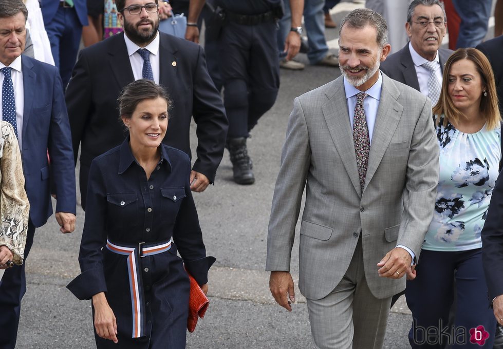 Los Reyes Felipe y Letizia, sonrientes en la inauguración de la Feria Agropecuaria de Salamanca