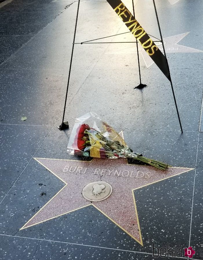 La estrella en Hollywood del actor Burt Reynolds