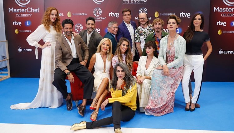 Los concursantes de la tercera edición de 'Masterchef Celebrity' en el FesTVal de Vitoria 2018