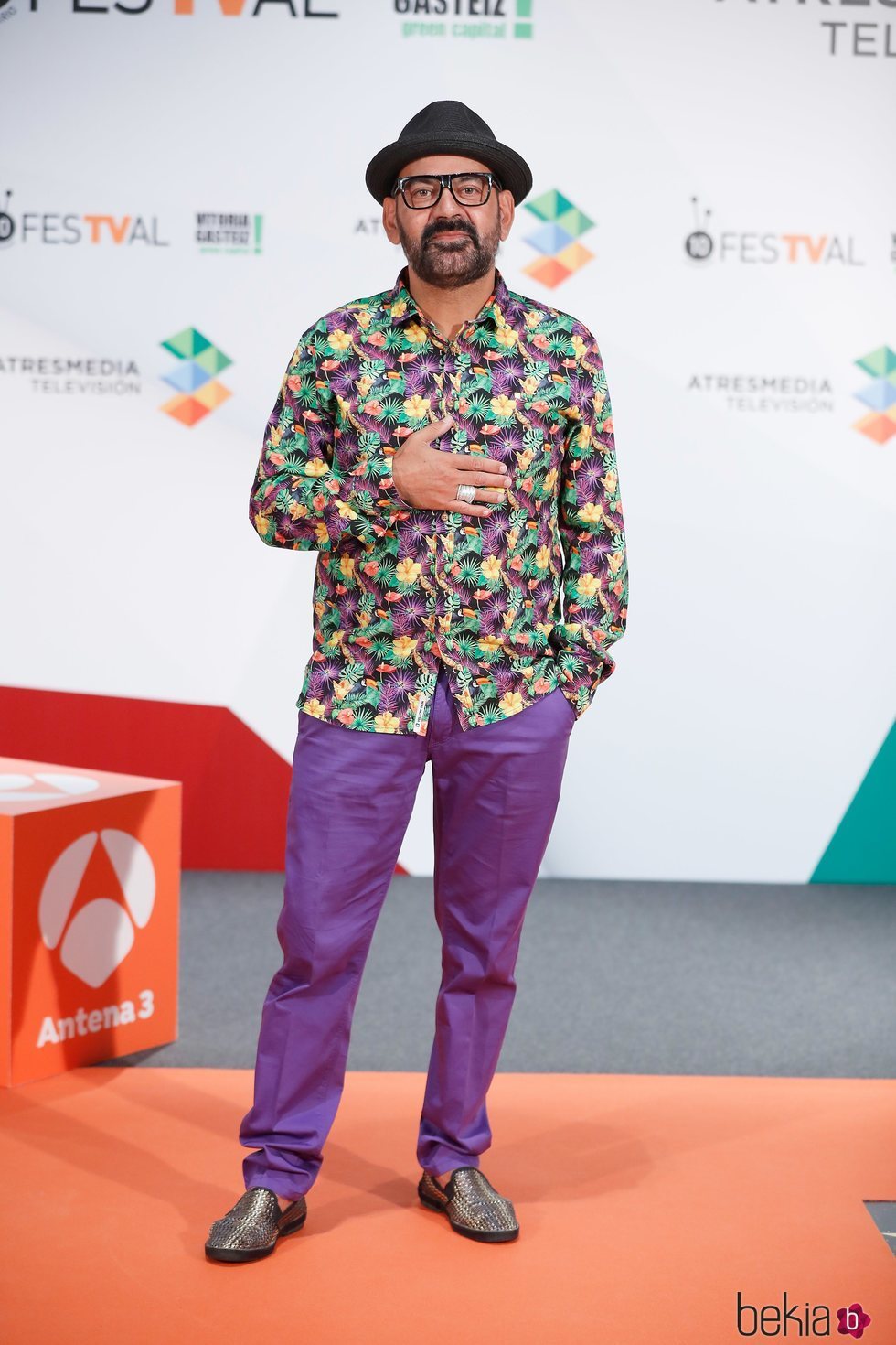 José Corbacho en la presentación de 'Tu cara me suena 7' en el FesTVal de Vitoria 2018