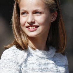 La Princesa Leonor, muy sonriente en Covadonga