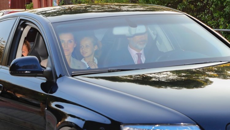 Los Reyes Felipe y Letizia, la Princesa Leonor y la Infanta Sofía en la vuelta al cole