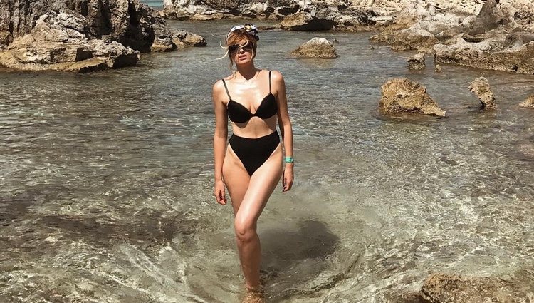 Adriana Abenia durante sus vacaciones en Ibiza