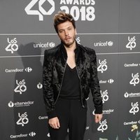 Blas Cantó en la cena de nominados de Los40 Music Awards 2018
