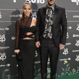 Melendi y Julia Nakamatsu en la cena de nominados de Los40 Music Awards 2018