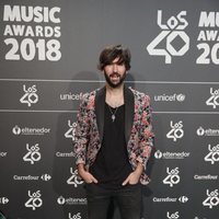 David Otero en la cena de nominados de Los40 Music Awards 2018