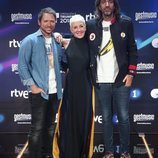 Manuel Martos, Joe Pérez-Orive y Ana Torroja en la presentación de 'OT 2018'