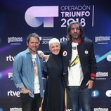 Manuel Martos, Joe Pérez-Orive y Ana Torroja en la presentación de 'OT 2018'