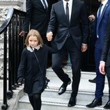 David Beckham y su hija Harper en la London Fashion Week