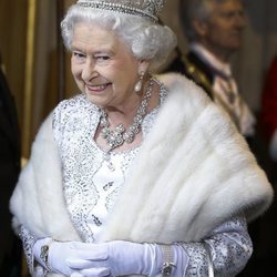 Isabel II en la apertura anual del Parlamento Británico en 2013