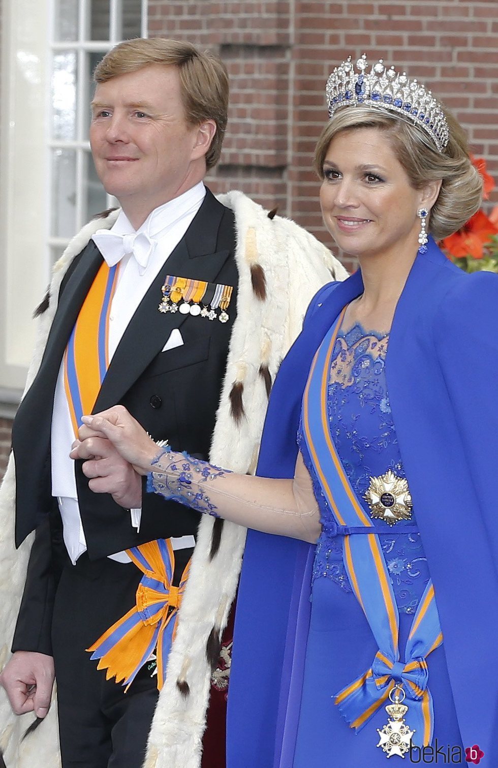 Guillermo Alejandro y Máxima de Holanda el día de su coronación