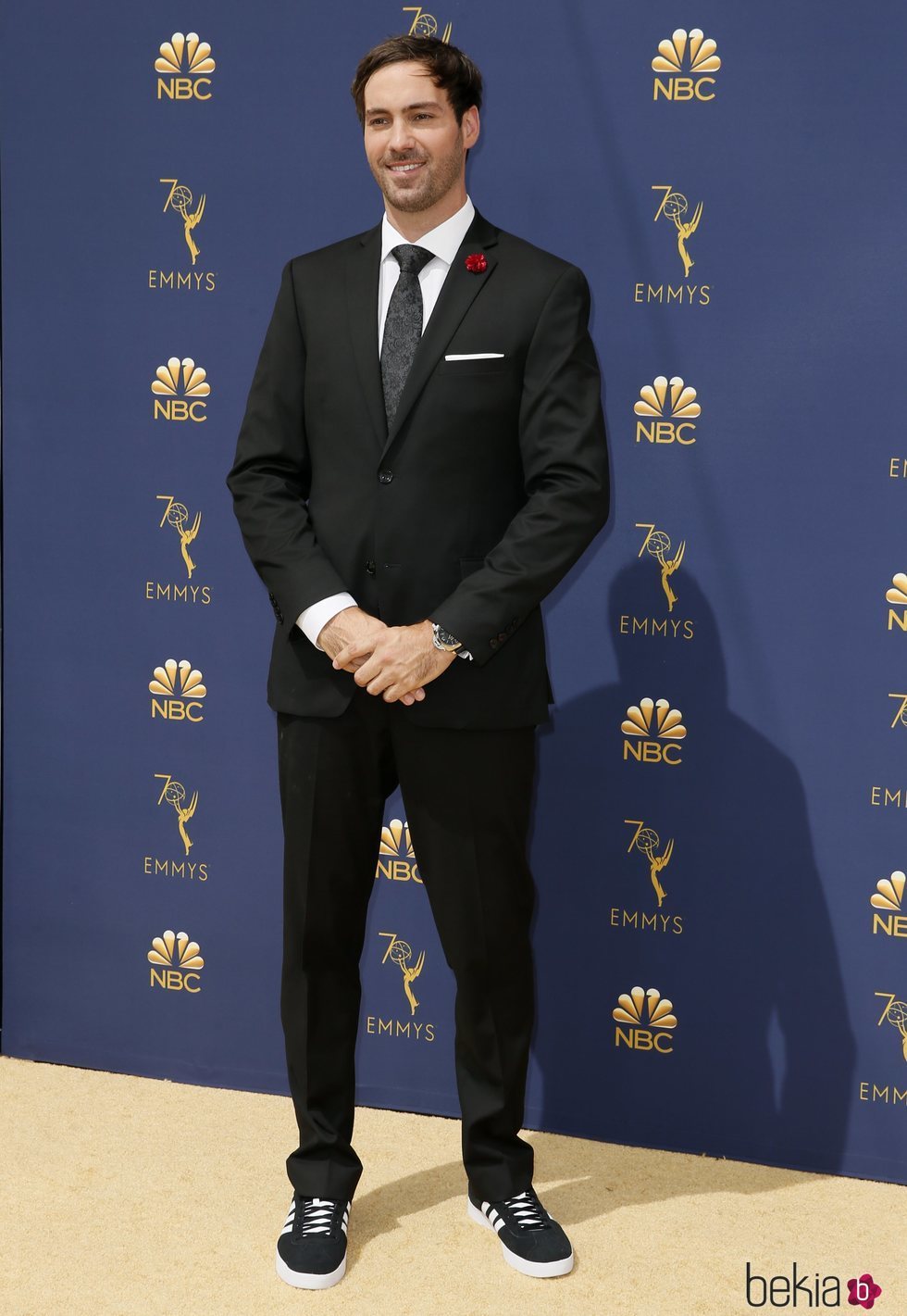 Jeff Dye en la alfombra roja de los Premios Emmy 2018