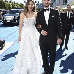Justin Timberlake y Jessica Biel en los Premios Emmy 2018