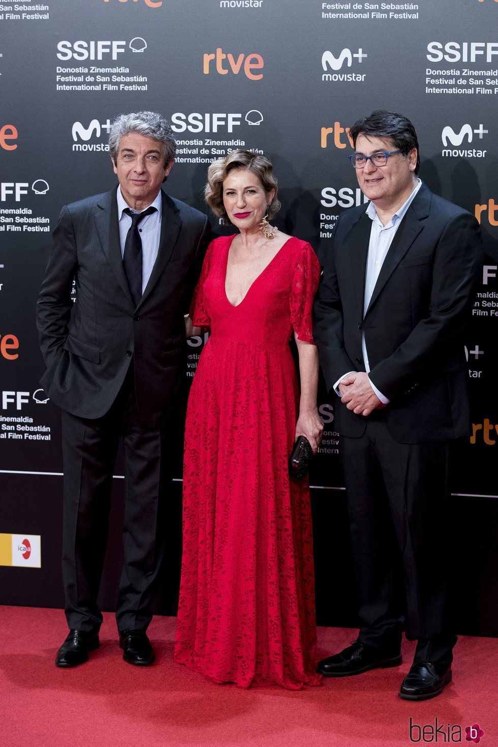 Ricardo Darín, Juan Vera y Mercedes Morán en el Festival de San Sebastián 2018