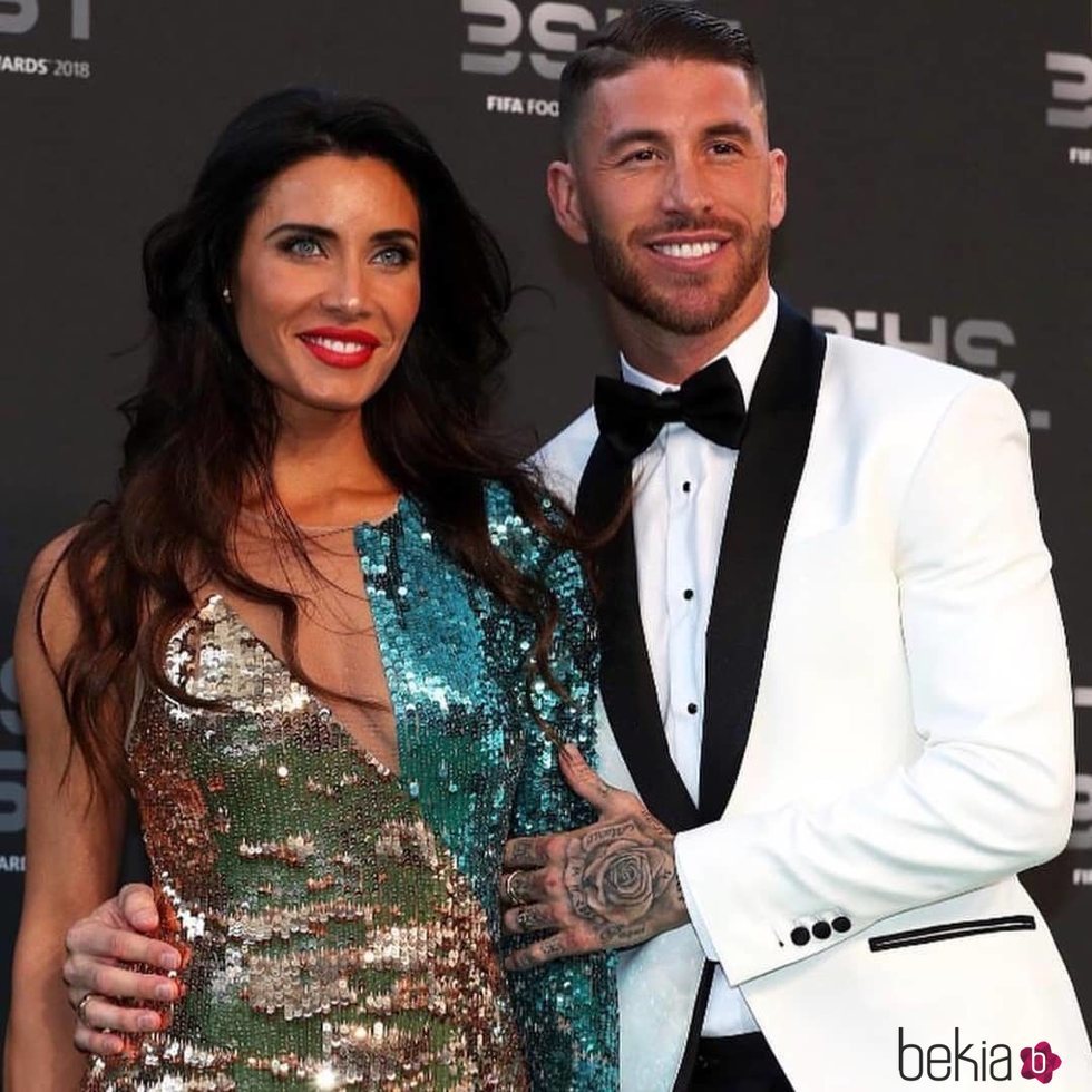 Pilar Rubio y Sergio Ramos en los premios The Best FIFA 2018