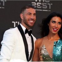 Sergio Ramos y Pilar Rubio, muy sonrientes en la gala de los premios The Best FIFA 2018