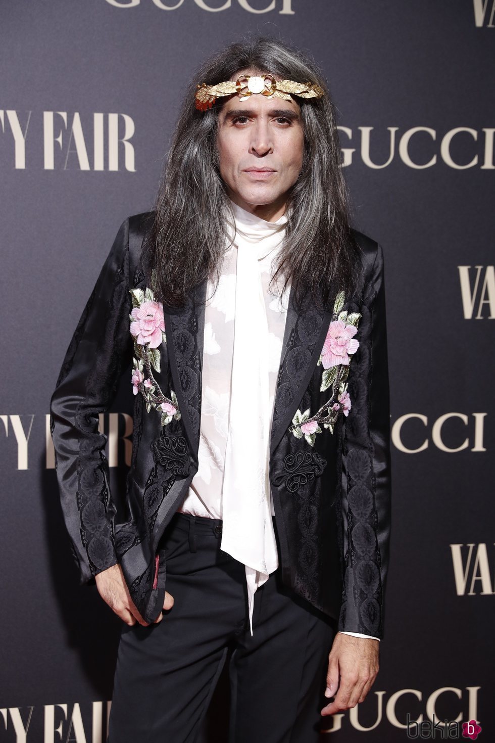 Mario Vaquerizo en la alfombra de la fiesta de Vanity Fair 2018