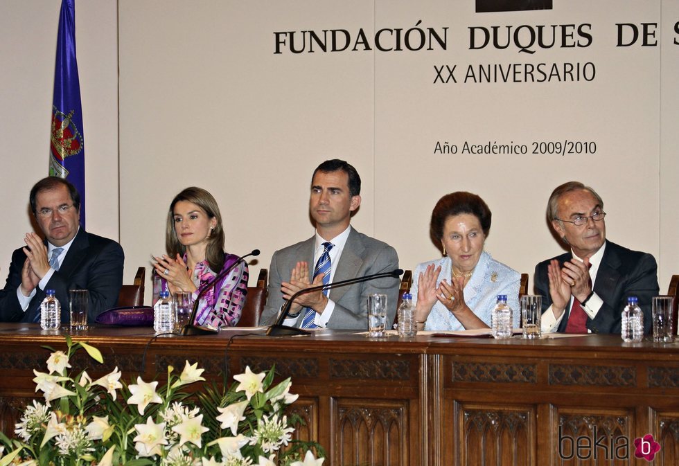 Los Príncipes de Asturias presiden el acto de 20º aniversario de la Fundación Duques de Soria