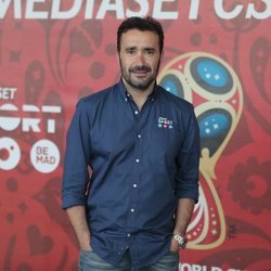Juanma Castaño en la presentación de Mediaset para el Mundial de Rusia 2018