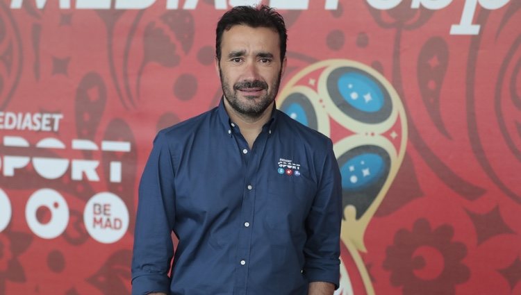 Juanma Castaño en la presentación de Mediaset para el Mundial de Rusia 2018