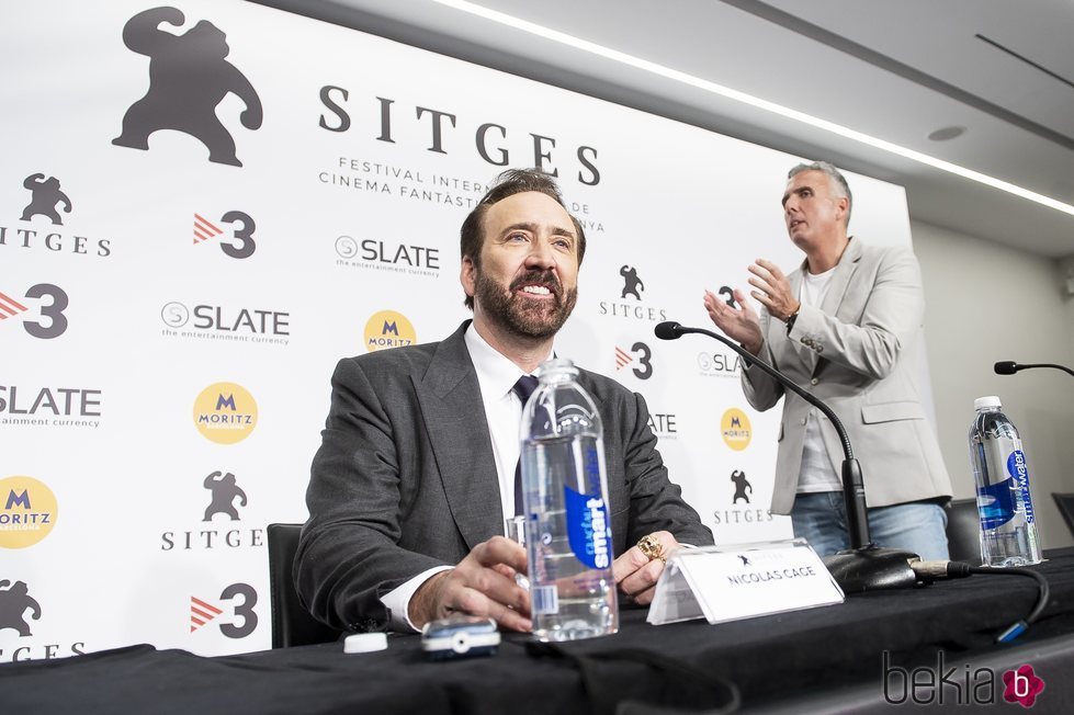 Nicolas Cage en la rueda de prensa del Festival de Cine Fantástico de Sitges 2018