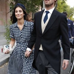 Sassa de Osma y Christian de Hannover llegando a una boda en Madrid