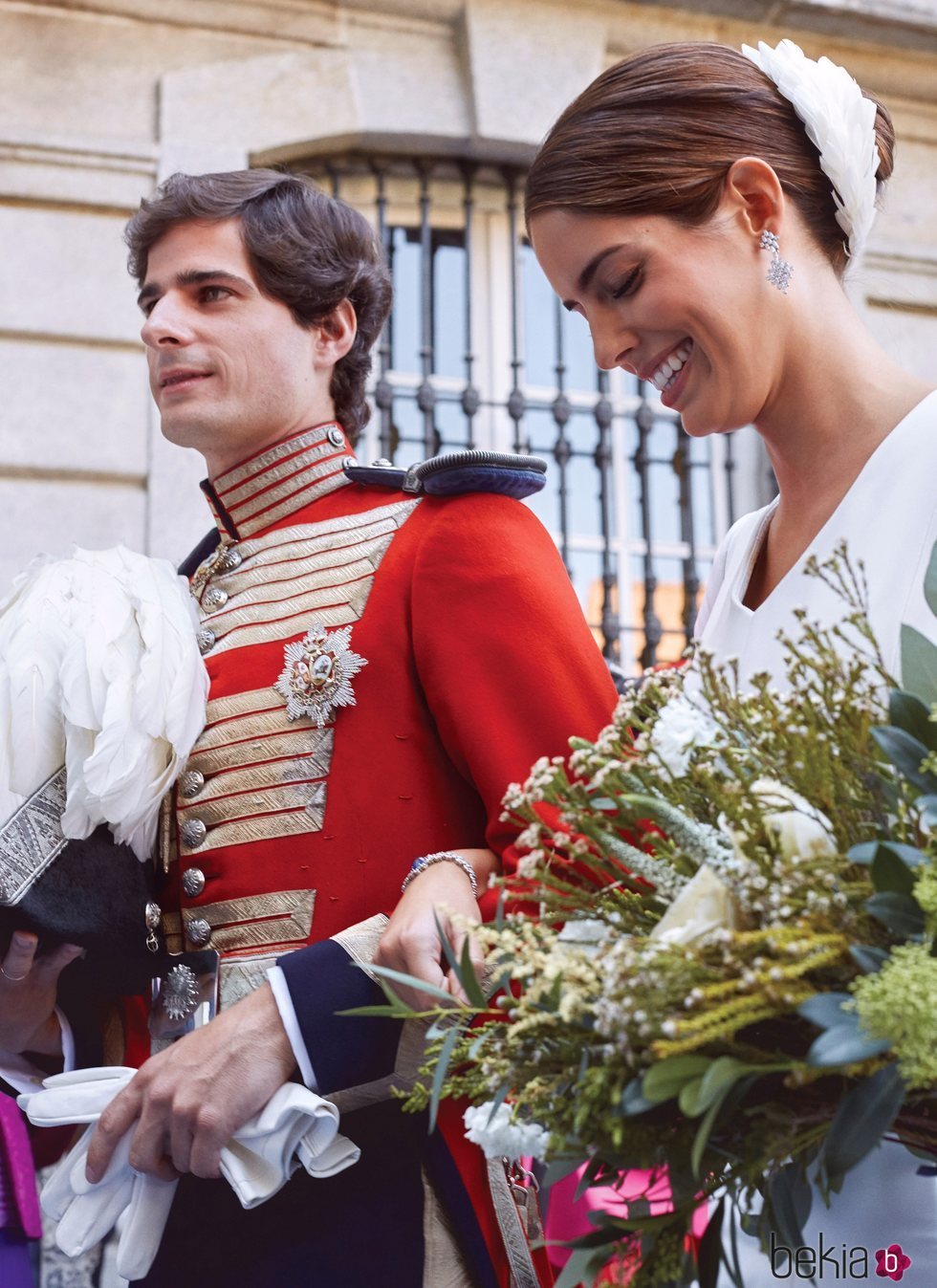 Fernando Fitz-James Stuart y Sofía Palazuelo, muy felices en su boda